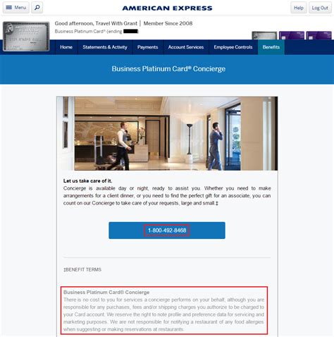 amex platinum concierge reservations.